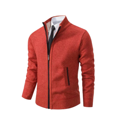 Men's Casual  Winter Red Cardigan